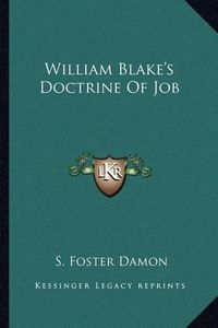 Cover image for William Blake's Doctrine of Job