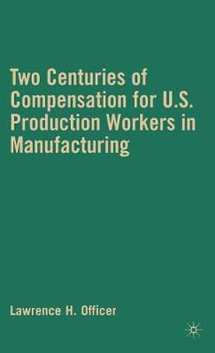 Cover image for Two Centuries of Compensation for U.S. Production Workers in Manufacturing