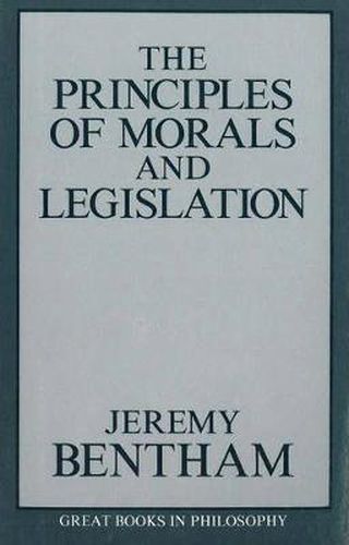 Cover image for Principles of Morals and Legislation