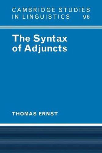 Cover image for The Syntax of Adjuncts