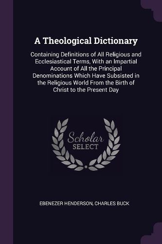 Cover image for A Theological Dictionary