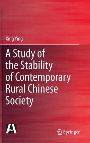 Cover image for A Study of the Stability of Contemporary Rural Chinese Society
