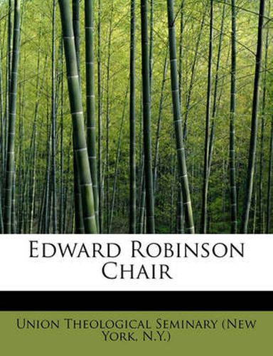 Cover image for Edward Robinson Chair