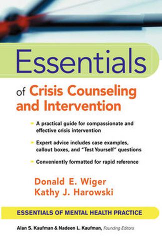 Cover image for Essentials of Crisis Counseling and Intervention