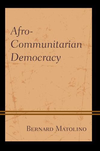 Cover image for Afro-Communitarian Democracy