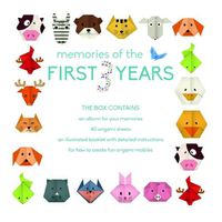 Cover image for Memories of the First 3 Years (boy) Record Book and Origami Mobile Kit