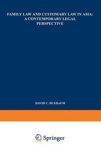 Cover image for Family Law and Customary Law in Asia: A Contemporary Legal Perspective