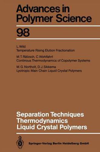 Cover image for Separation Techniques Thermodynamics Liquid Crystal Polymers