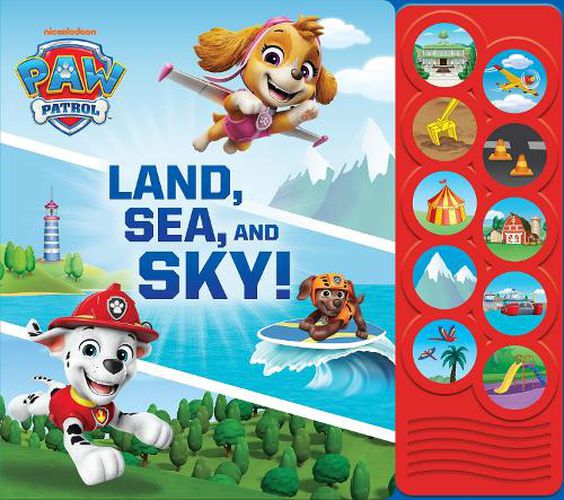 Cover image for Paw Patrol Land Sea & Sky Listen & Learn Board Book OP