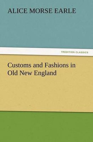 Cover image for Customs and Fashions in Old New England