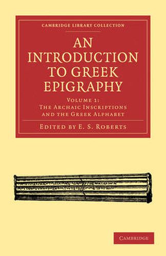 Cover image for An Introduction to Greek Epigraphy