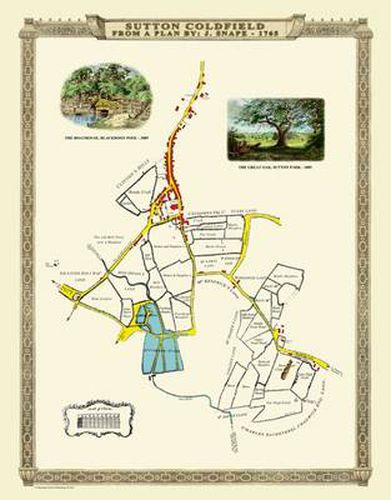 Print of Map of Sutton Coldfield 1765