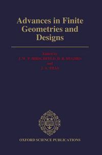 Cover image for Advances in Finite Geometries and Designs: Proceedings of the Third Isle of Thorns Conference 1990