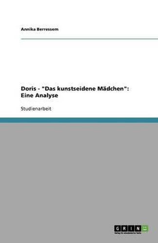 Cover image for Doris - Das kunstseidene Madchen: Eine Analyse