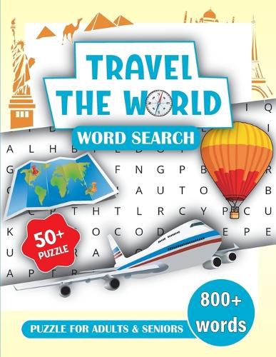 Cover image for Travel the World Word Search Book for Adults and Seniors