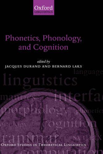 Cover image for Phonetics, Phonology and Cognition