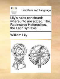 Cover image for Lily's Rules Construed