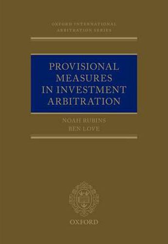 Cover image for Provisional Measures in Investment Arbitration