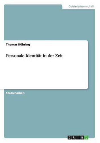 Cover image for Personale Identitat in der Zeit