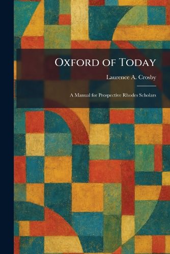Cover image for Oxford of Today