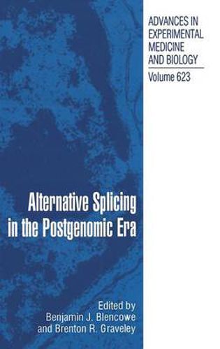 Cover image for Alternative Splicing in the Postgenomic Era