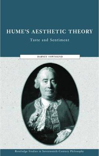 Cover image for Hume's Aesthetic Theory: Taste and sentiment