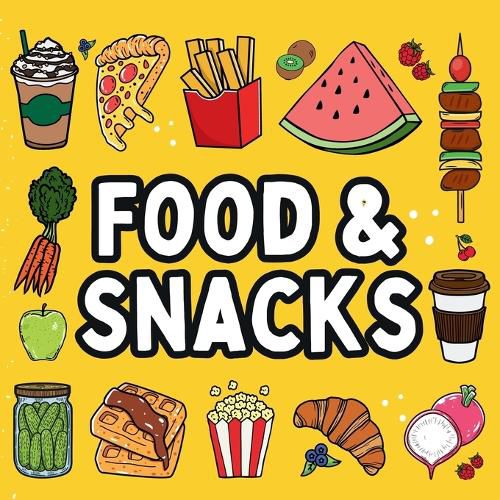 Cover image for Food and Snacks Coloring Book