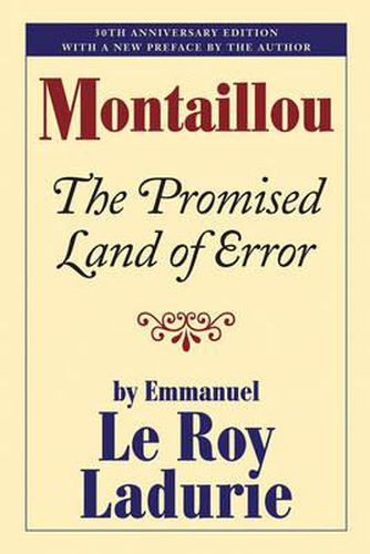 Cover image for Montaillou: The Promised Land of Error