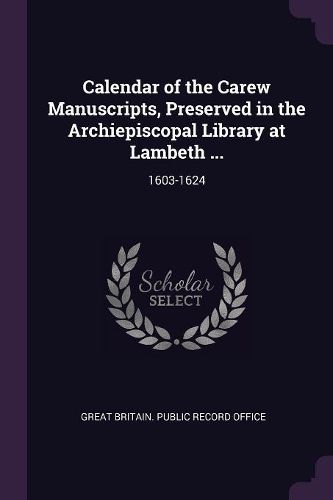 Calendar of the Carew Manuscripts, Preserved in the Archiepiscopal Library at Lambeth ...