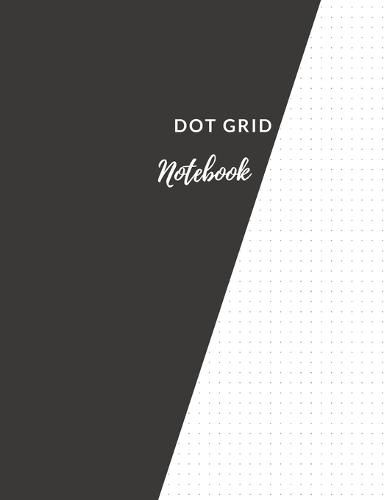 Cover image for Dot Grid Notebook: Elegant Black Dotted Notebook/JournalLarge (8.5 x 11) Dot Grid Composition Notebook