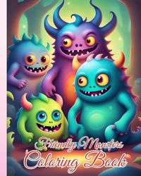 Cover image for Friendly Monsters Coloring Book