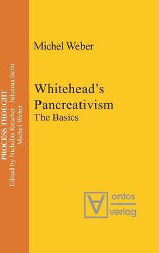 Cover image for Whitehead's Pancreativism: The Basics