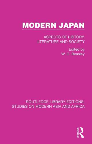 Cover image for Modern Japan: Aspects of History, Literature and Society