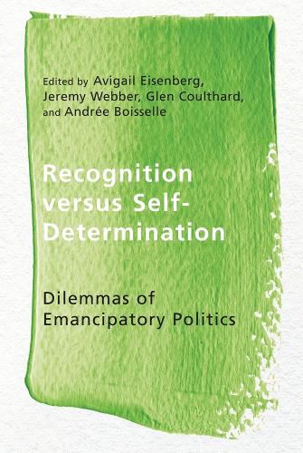 Cover image for Recognition versus Self-Determination: Dilemmas of Emancipatory Politics