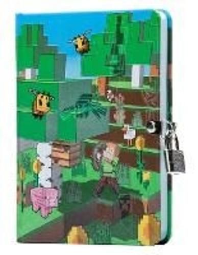 Cover image for Minecraft: Mobs Glow-In-The-Dark Lock & Key Diary