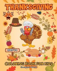 Cover image for Thanksgiving Coloring Book for Kids ages 4-8