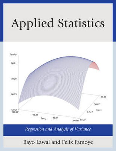 Cover image for Applied Statistics: Regression and Analysis of Variance