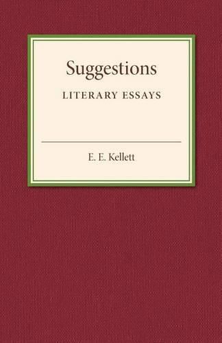 Cover image for Suggestions: Literary Essays