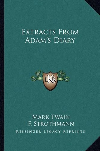 Extracts from Adam's Diary