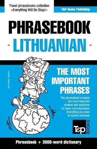 Cover image for English-Lithuanian phrasebook & 3000-word topical vocabulary