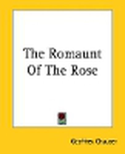 Cover image for The Romaunt Of The Rose