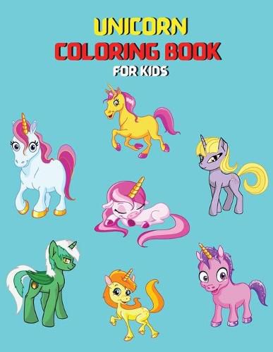 Cover image for Unicorn Coloring Book For Kids