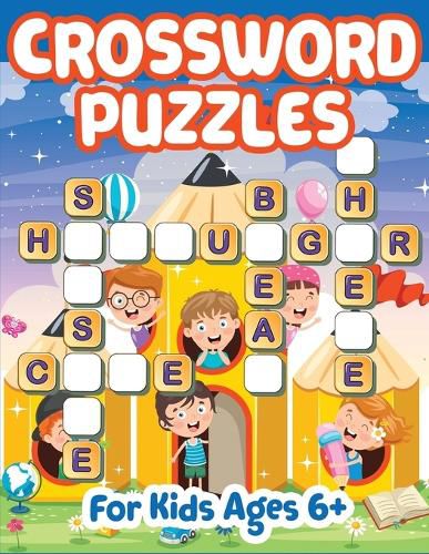 Cover image for Crossword Puzzles for Kids 6+