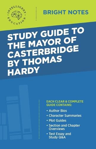 Cover image for Study Guide to The Mayor of Casterbridge by Thomas Hardy