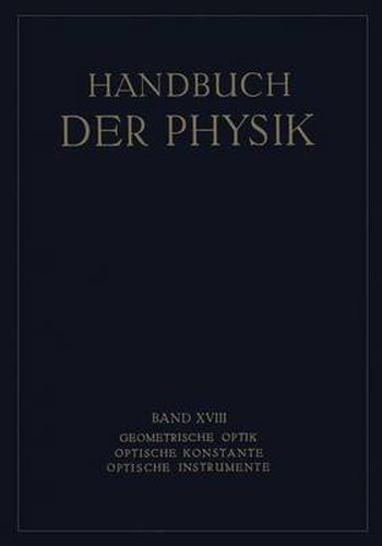 Cover image for Geometrische Optik. Optische Konstante. Optische Instrumente