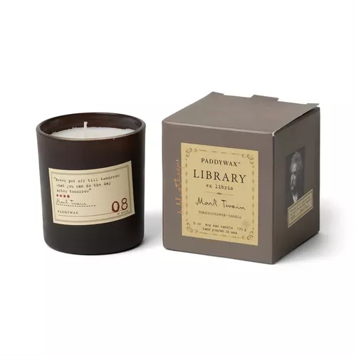 Cover image for Library 6oz Soy Candle - Mark Twain