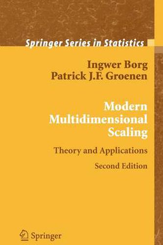 Cover image for Modern Multidimensional Scaling: Theory and Applications