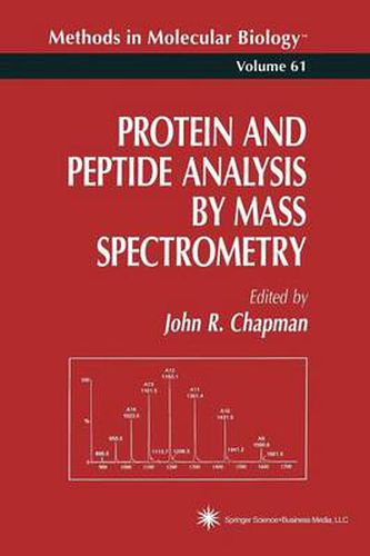 Cover image for Protein and Peptide Analysis by Mass Spectrometry