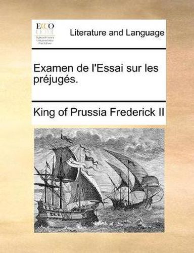 Cover image for Examen de L'Essai Sur Les Prjugs.