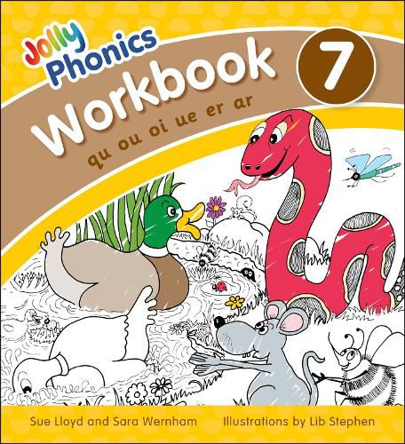 Jolly Phonics Workbook 7: in Precursive Letters (British English edition)